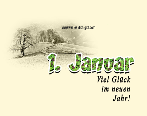 Neujahrsspruch - Spruch für den ersten Jänner