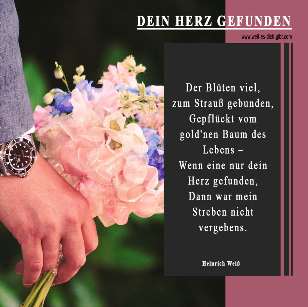 Gedicht - Blüten - Liebe von Heinrich Weiß
