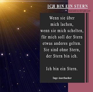 Ich bin ein Stern - ein Gedicht von Inge Auerbacher