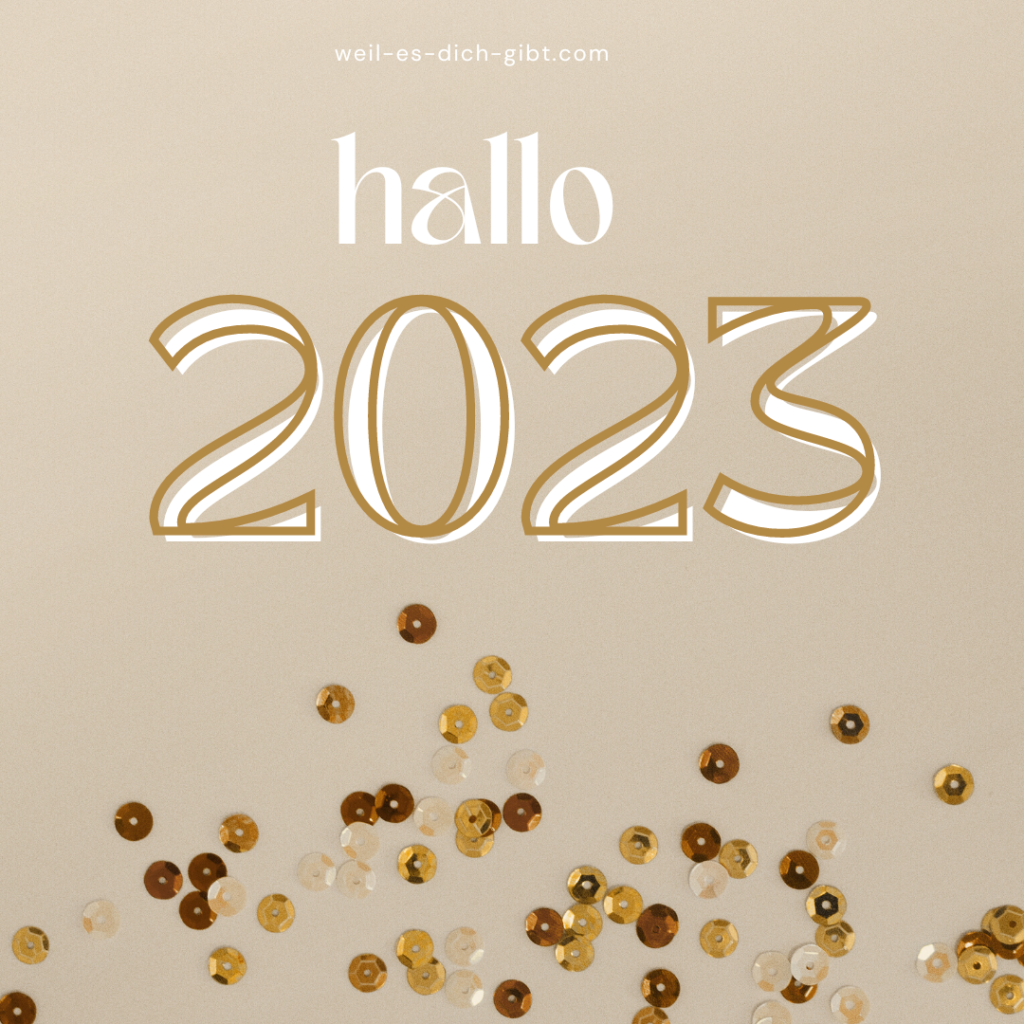 Hallo 2023 - Jahr - Neujahr - Spruch