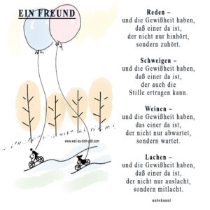 Freund - Freundschaft - Gedicht