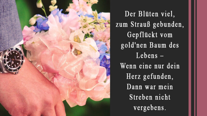 Gedicht - Blüten - Liebe von Heinrich Weiß