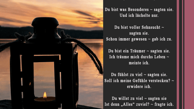 Text: Anders sein