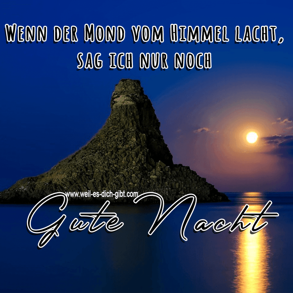 Mond vom Himmel lacht - Gute Nacht