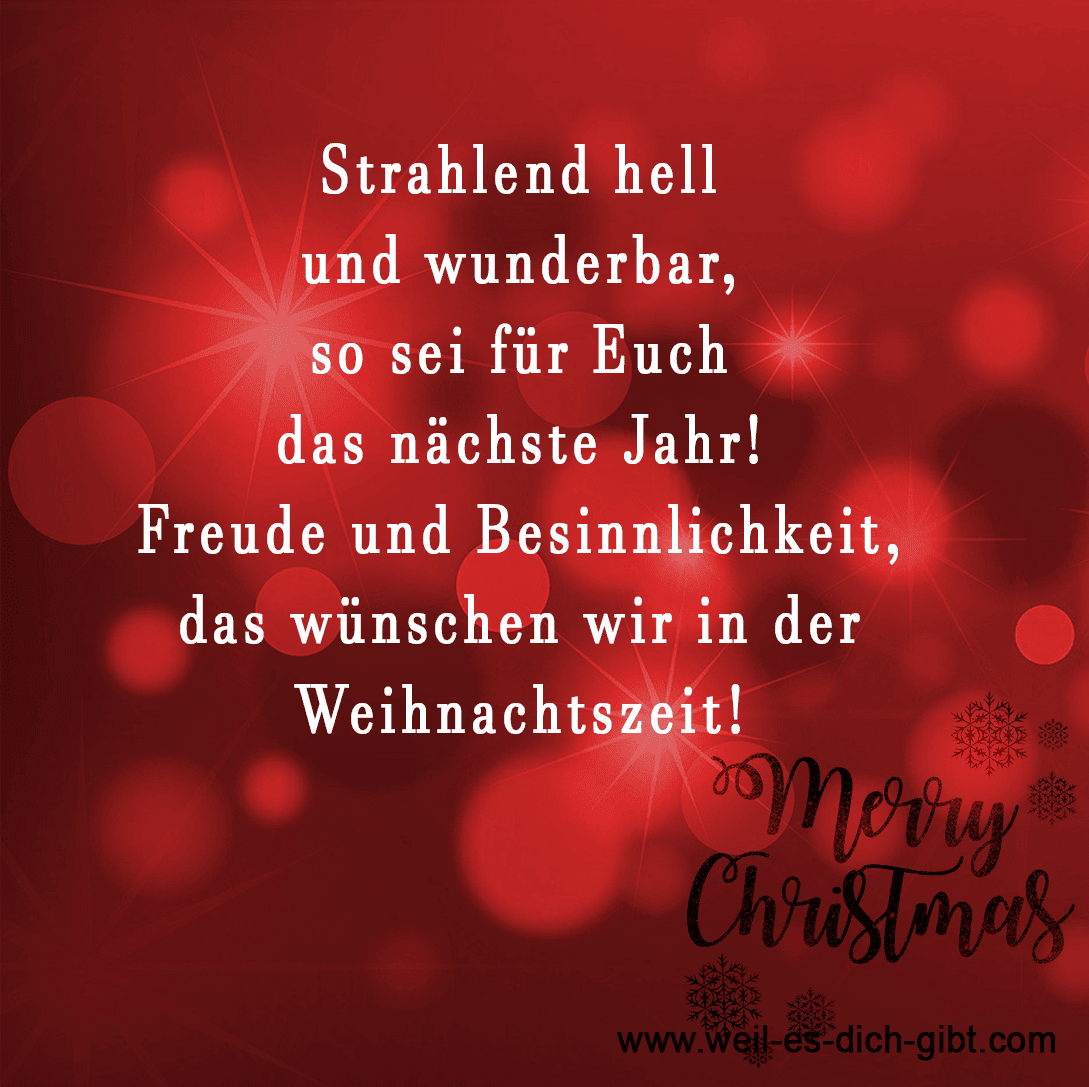 Weihnachten Sprüche 😍 Weil es dich gibt