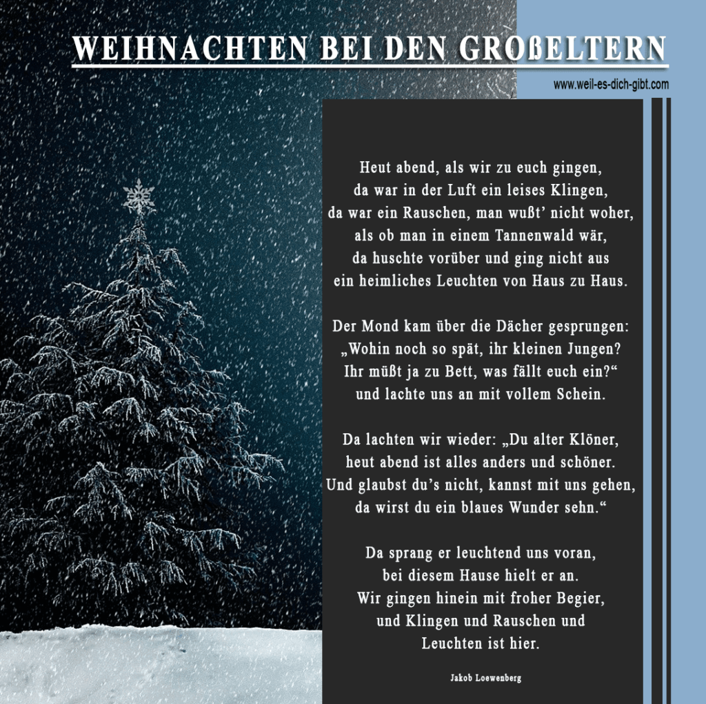 Weihnachten - Grosseltern - Gedicht