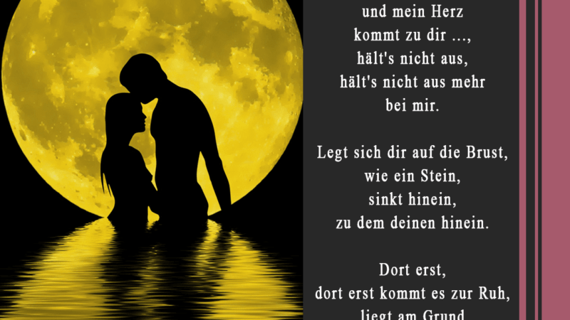 Nacht - Liebesgedicht von Christian Morgenstern