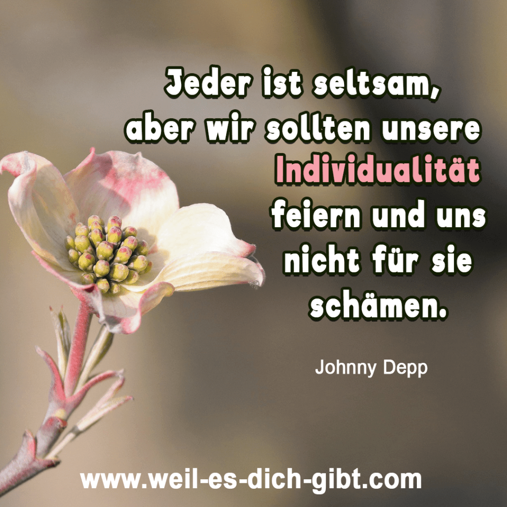 Seltsam - Individualität - Zitat von Johnny Depp