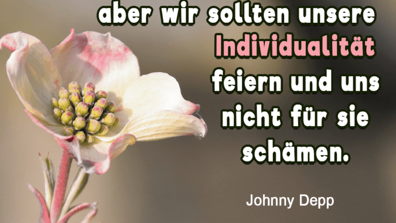 Seltsam - Individualität - Zitat von Johnny Depp