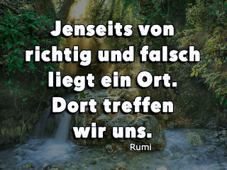 Ort - richtig - falsch - Rumi Zitat