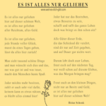 Gedicht von Heinz Schenk: Es ist alles nur geliehen