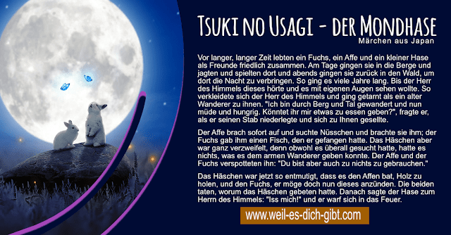 Tsuki no usagi - der Mondhase - ein Märchen aus Japan