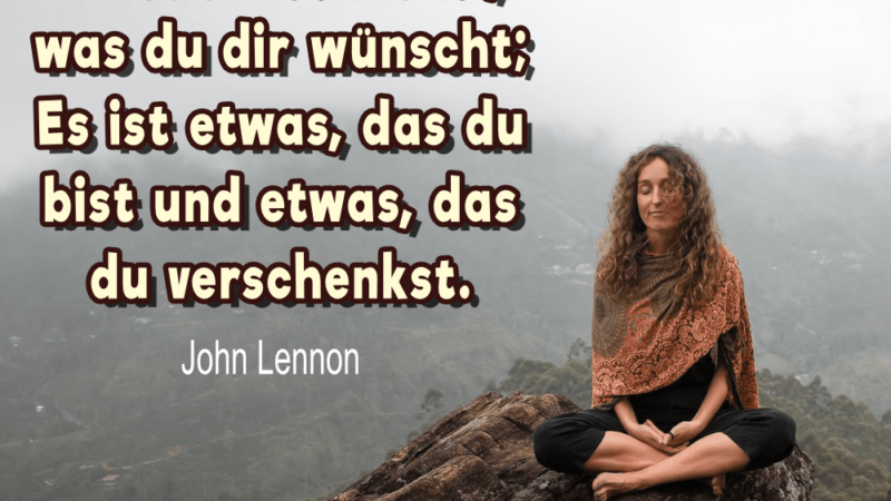 Frieden wünschen - machen - Zitat - John Lennon