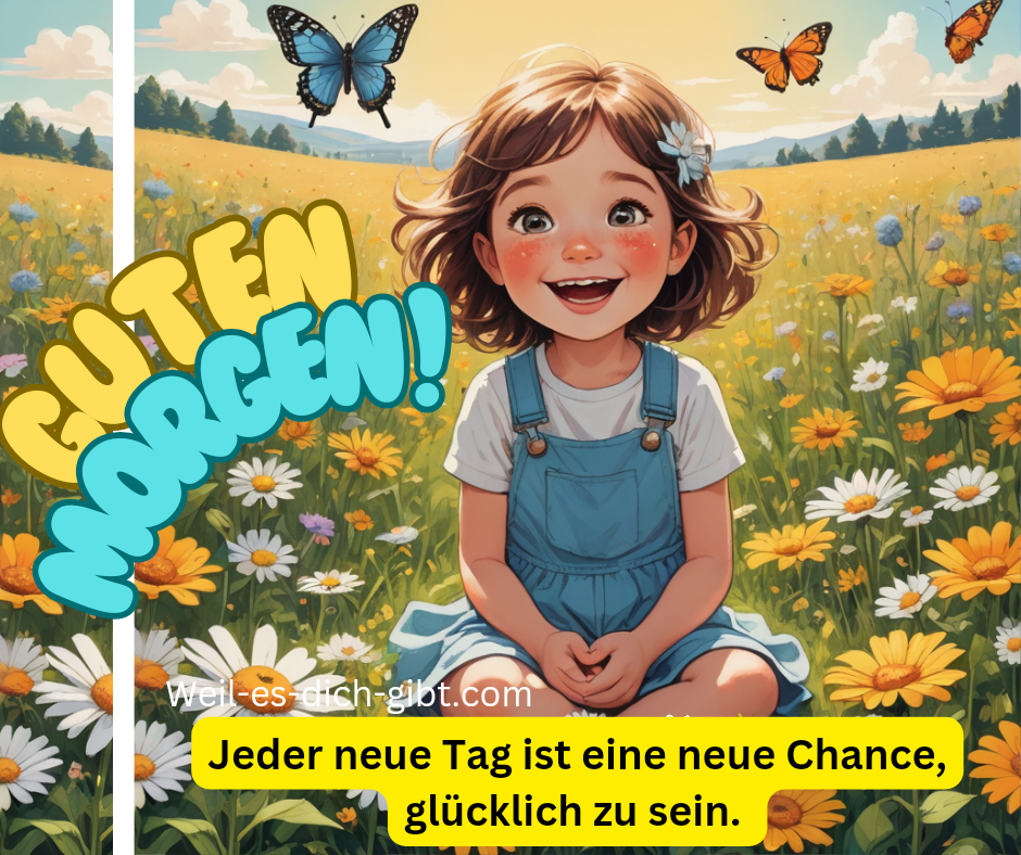 Jeder neue Tag ist eine neue Chance, glücklich zu sein.