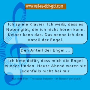 „Den Anteil der Engel…“ – Die unsichtbare Magie der Musik in The Space Between – Im Rausch der Musik