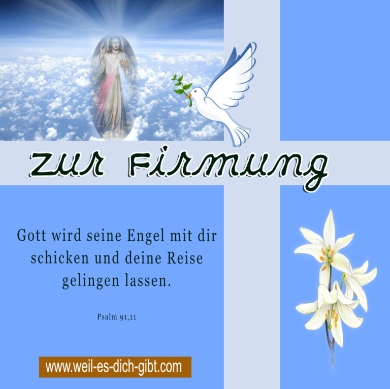 „Gott wird seine Engel mit dir schicken und deine Reise gelingen lassen.“ – Ein Segen zur Firmung