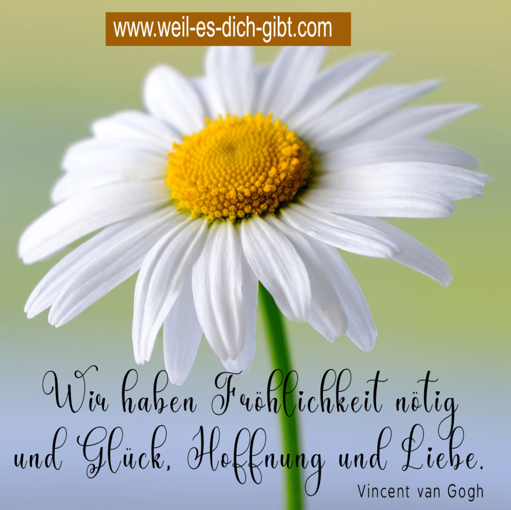 „Wir haben Fröhlichkeit nötig und Glück, Hoffnung und Liebe.“ – Vincent van Gogh über das, was das Leben wirklich ausmacht | Inspirierende Sprüche & Lebensweisheiten