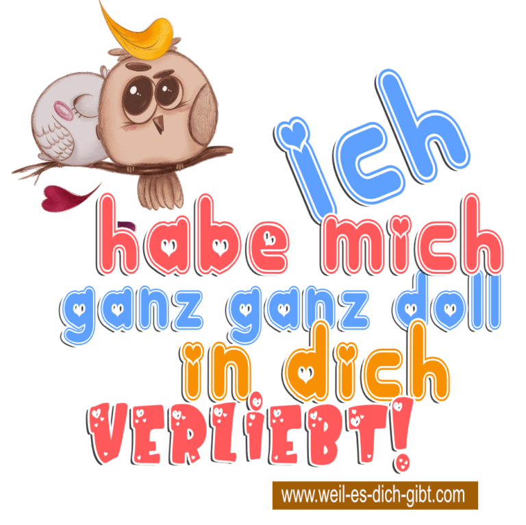 „Ich hab mich ganz doll in dich verliebt.“ – Nur für dich. ❤️