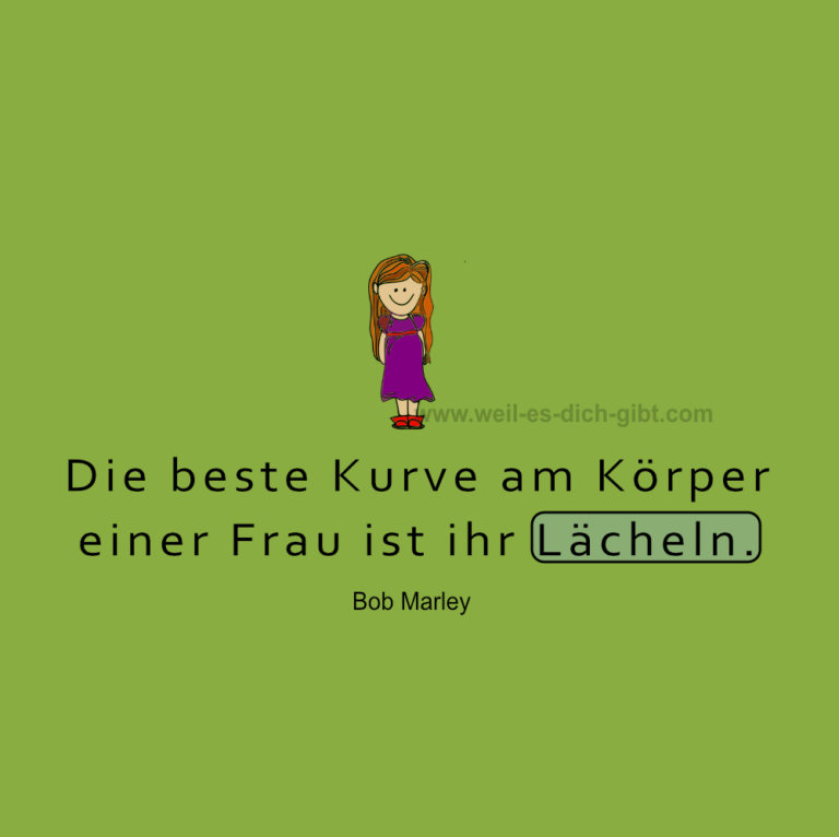 „Die beste Kurve am Körper einer Frau ist ihr Lächeln.“ – Bob Marley über wahre Schönheit