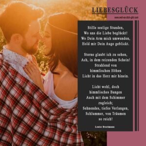 🌟 Liebesglück von Karoline Brachmann – Analyse & Bedeutung eines romantischen Gedichts voller Sehnsucht und Zärtlichkeit