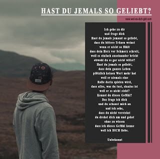 💔 Hast du jemals so geliebt Ein Gedicht fuer einsame Herzen Liebeskummer 😥 traurig 😍 Weil es dich gibt 1