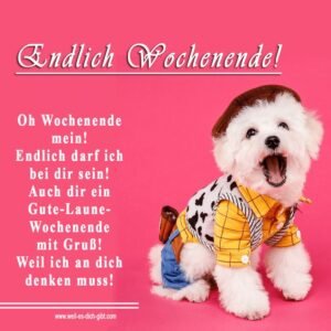 🌞 Oh Wochenende mein! | Gute-Laune-Wochenendgruß – Weil ich an dich denken muss! 😍