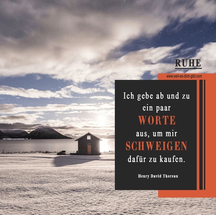 Achtsamkeitszitat 🤫 Worte ausgeben um Schweigen zu kaufen 😍 Weil es dich gibt