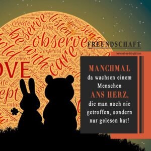 💌 Manchmal da wachsen einem Menschen ans Herz, die man noch nie getroffen, sondern nur gelesen hat