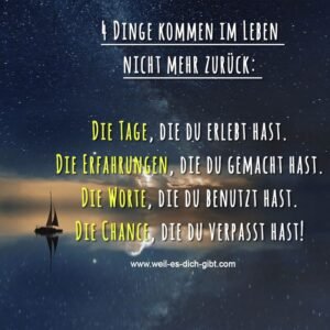4 Dinge kommen im Leben nicht mehr zurück: Ein Spruch, der zum Nachdenken bewegt