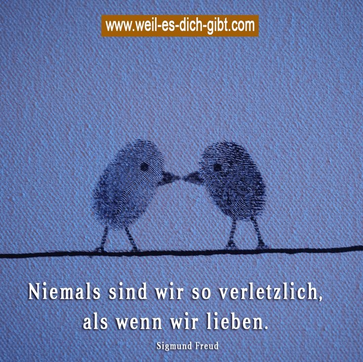 ❤️ Verletzlich Liebe Sigmund Freud Zitat 😍 Weil es dich gibt