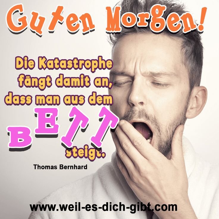 Die Katastrophe fängt damit an, dass man aus dem Bett steigt – Thomas Bernhard | Inspirierende Sprüche & Lebensweisheiten