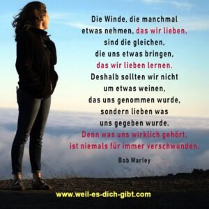 „Die Winde des Lebens: Warum Verlust uns neue Liebe schenkt“ – Bob Marleys zeitlose Weisheit