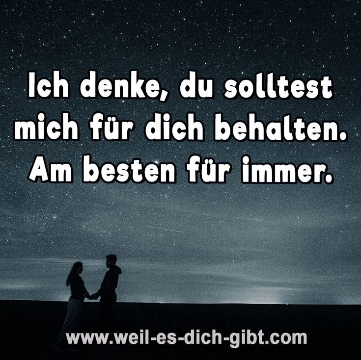 „Ich denke, du solltest mich für dich behalten. Am besten für immer.“