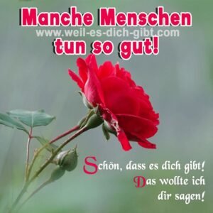 Manche Menschen tun so gut! Schön, dass es dich gibt!