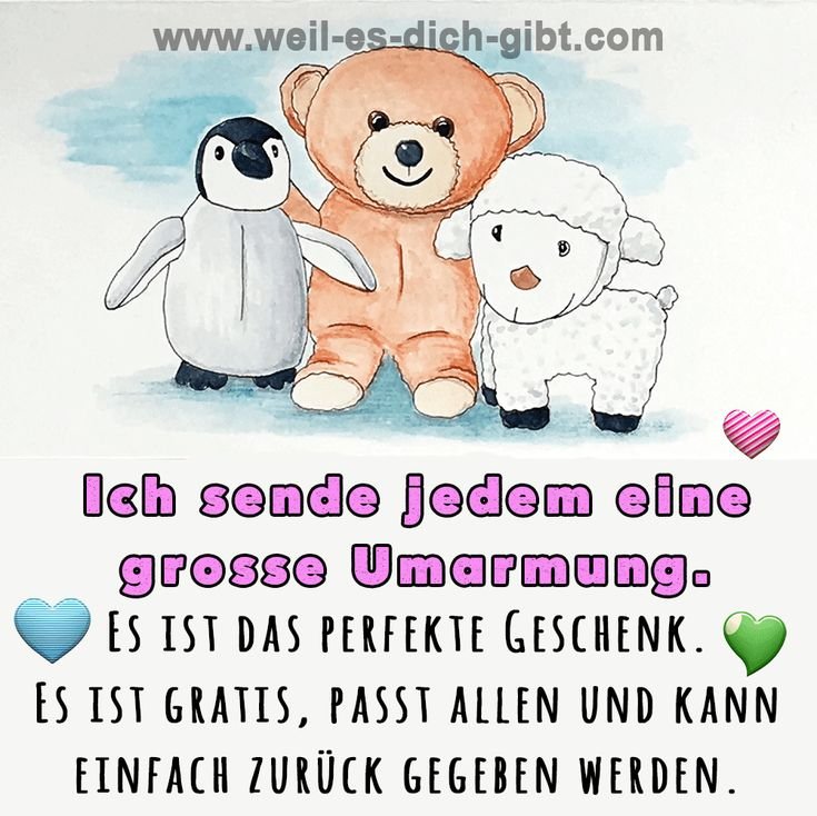Eine große Umarmung – das perfekte Geschenk – Manchmal braucht es keine materiellen Dinge, um jemandem eine Freude zu machen.... | Inspiration & Gedanken