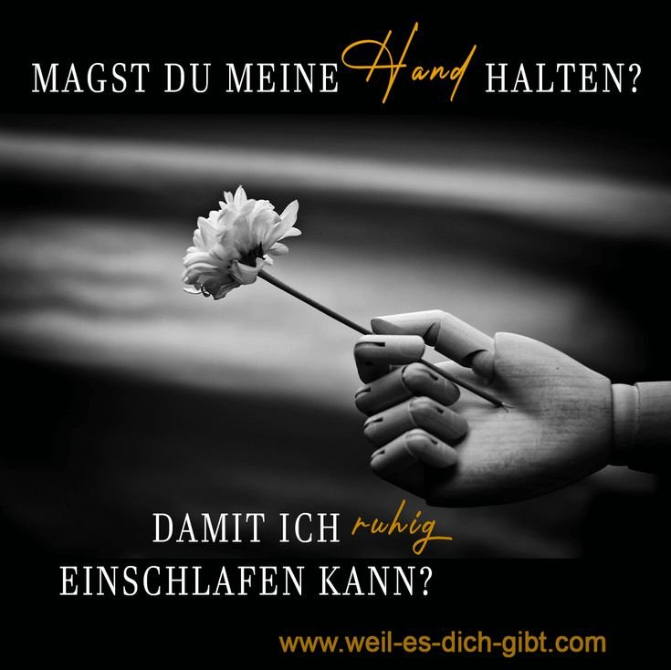 Magst du meine Hand halten? – Ein Spruch über Nähe und Geborgenheit – "Magst du meine Hand halten? Damit ich ruhig einschlafen kann?" Dieser kurze,... | Inspiration & Gedanken