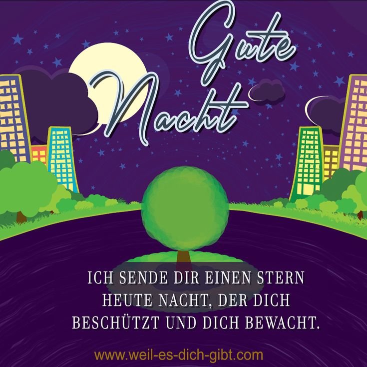 Wenn die Sonne schlafen geht – Gute Nacht Spruch für schöne Träume – „Wenn die Sonne schlafen geht, der erste Stern am Himmel steht, der... | Inspiration & Gedanken