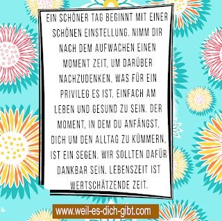 Ein schöner Tag beginnt mit einer schönen Einstellung: Die Macht der morgendlichen Dankbarkeit – "Ein schöner Tag beginnt mit einer schönen Einstellung. Nimm dir nach dem... | Inspiration & Gedanken
