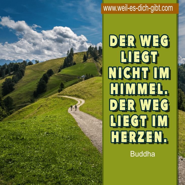 Der Weg liegt nicht im Himmel – Der Weg liegt im Herzen (Buddha) – Die Bedeutung des Buddha-Zitats „Der Weg liegt nicht im Himmel. Der Weg... | Inspiration & Gedanken