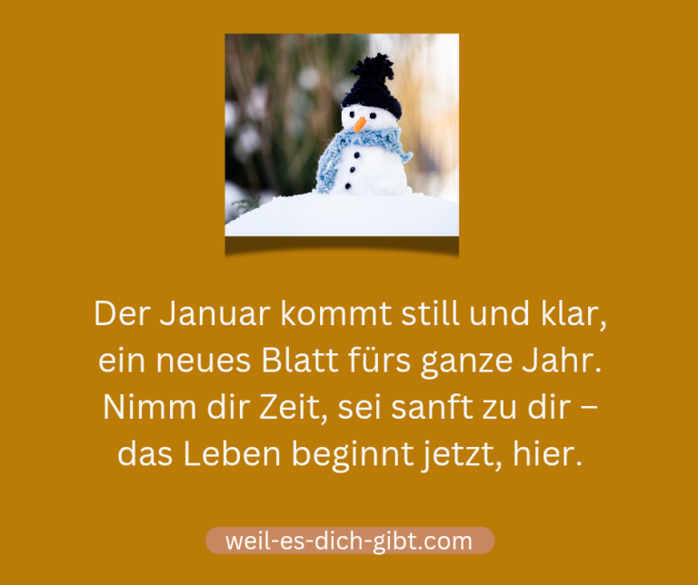 Januar Kommt Still Klar Bedeutung Interpretation Für Achtsamen Jahresstart - anschauliche Darstellung