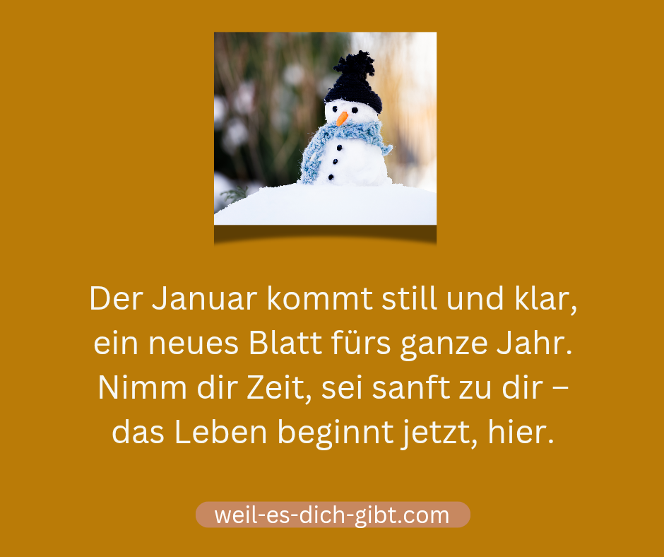 Januar Kommt Still Klar Bedeutung Interpretation Für Achtsamen Jahresstart - anschauliche Darstellung