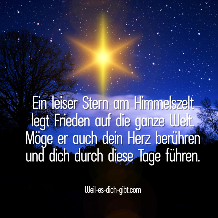 Bild: Ein Leiser Stern Am Himmelszelt Tröstende Poesie Weihnachtswunsches - Winter Gedichte, Gedichte