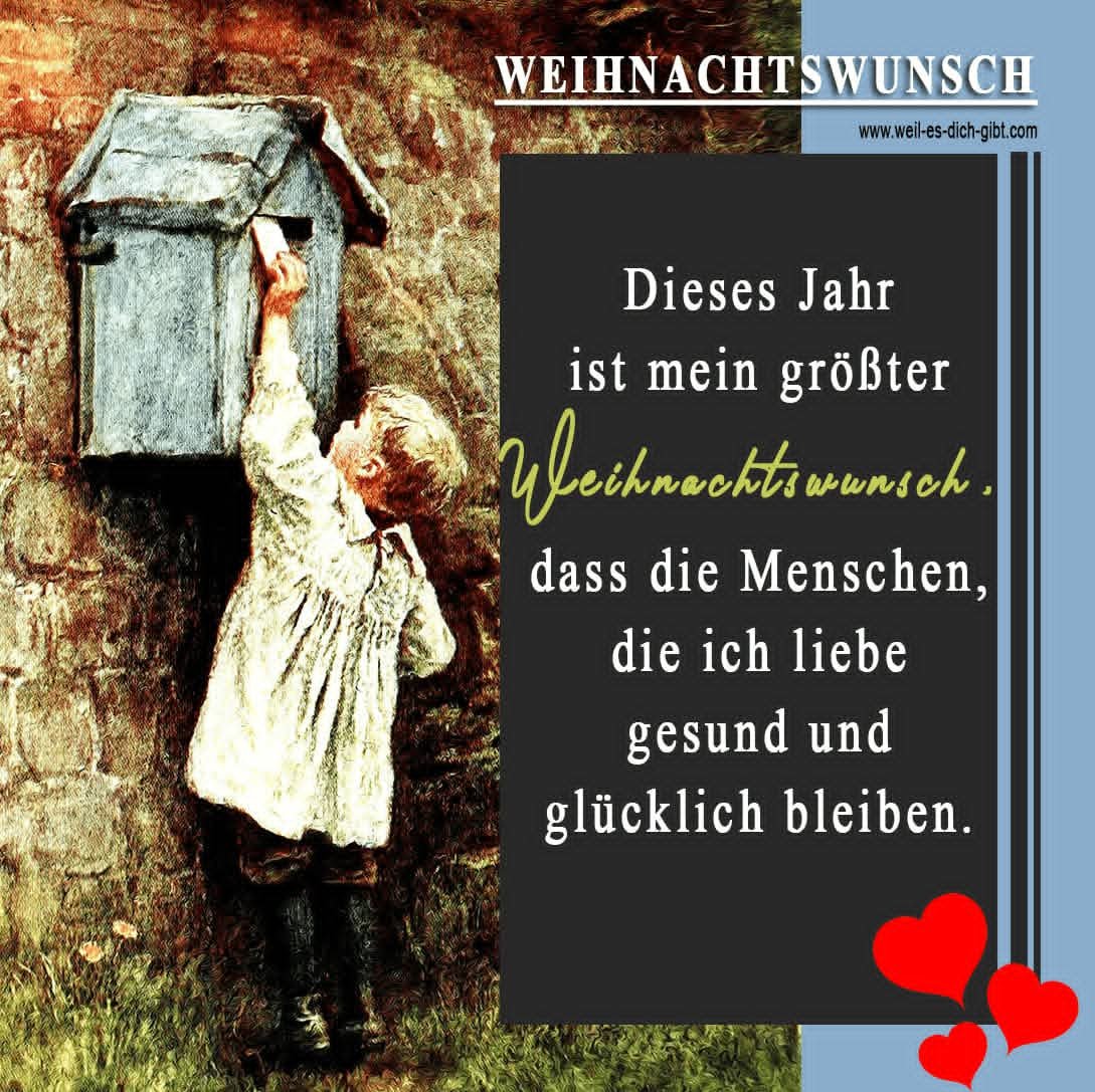 Dieses Jahr ist mein größter Weihnachtswunsch, dass die Menschen, die ich liebe gesund und glücklich bleiben. – Weihnachten – eine Zeit, die oft von Geschenkelisten und materiellen Wünschen geprägt... | Inspiration & Gedanken