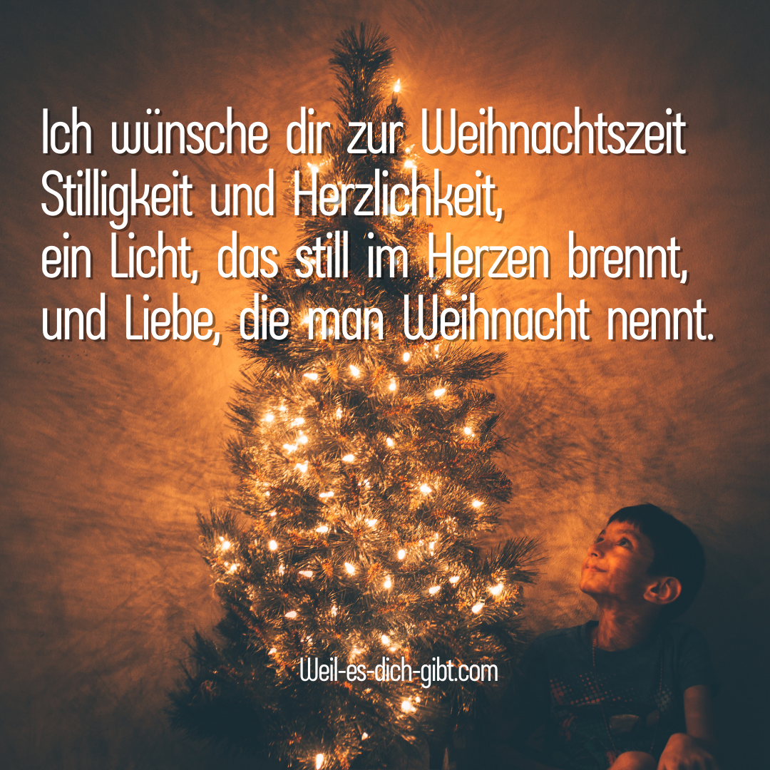 Bild: Weihnachtsgedicht Ich Wünsche Dir Zur Weihnachtszeit Poesie Wahren Festes - Winter Gedichte, Gedichte