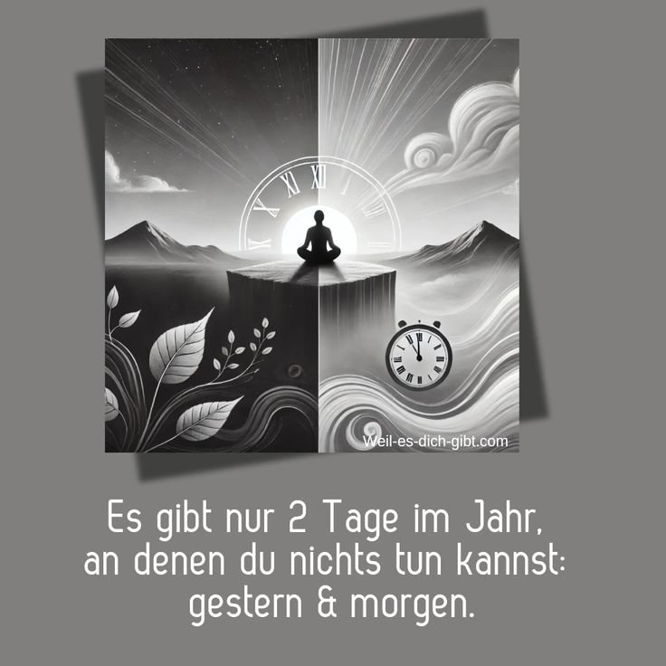 Visualisierung: Es Gibt Nur 2 Tage Im Jahr An Denen Du Nichts Tun Kannst Gestern Amp Morgen