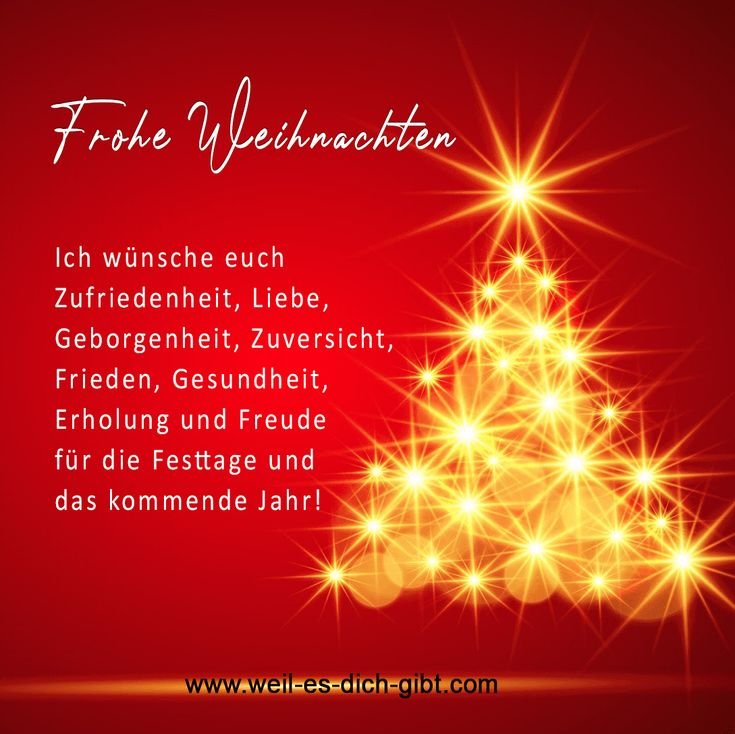 Visualisierung: Frohe Weihnachten Ich Wünsche Euch Zufriedenheit Liebe Geborgenheit Zuversicht Frieden Gesundheit Erholung F