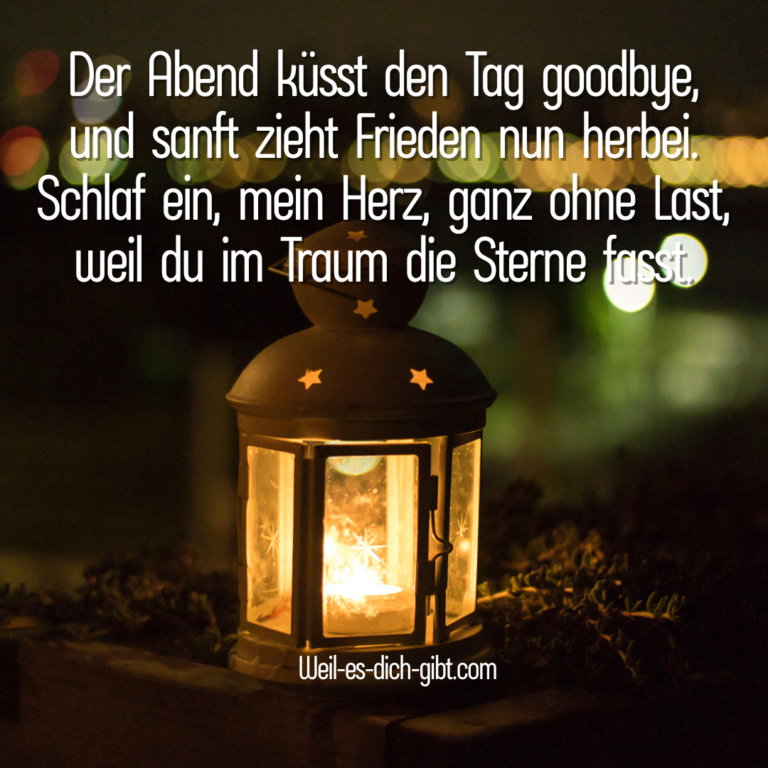 Illustration zum Thema: Abend Küsst Tag Goodbye Sanfte Abendgedicht Für Friedvollen Schlaf
