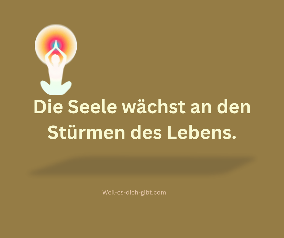 Seele Wächst An Stürmen Lebens - anschauliche Darstellung