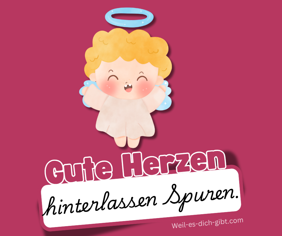 Illustration zum Thema: Gute Herzen Hinterlassen Spuren