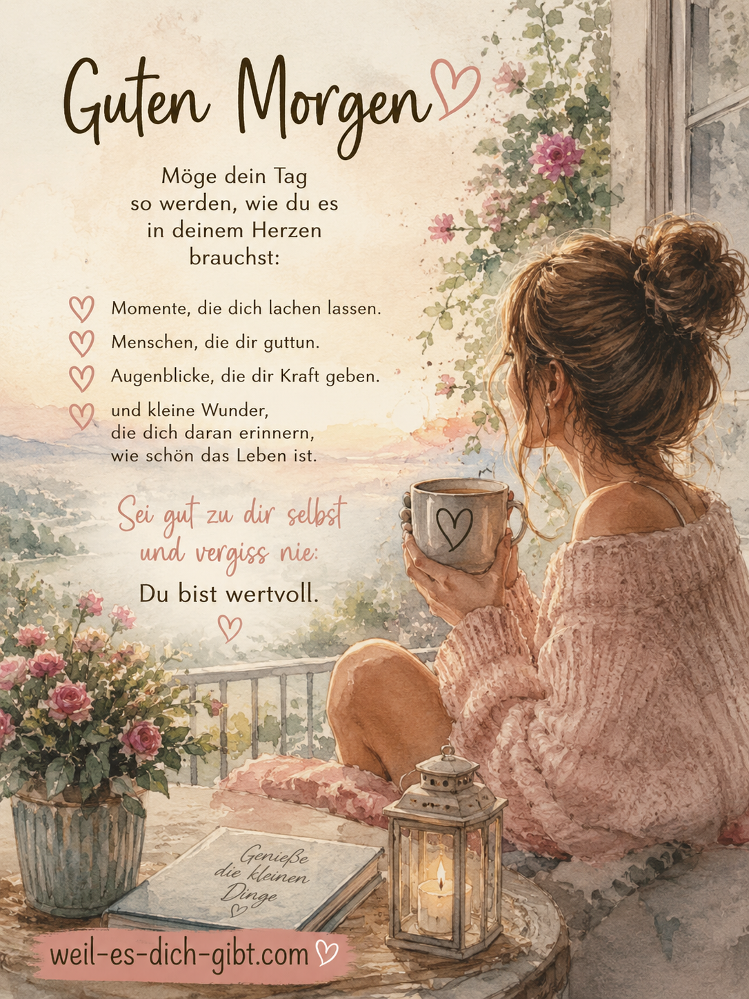 Guten Morgen Möge Dein Tag Voller Kleiner Wunder Sein - anschauliche Darstellung